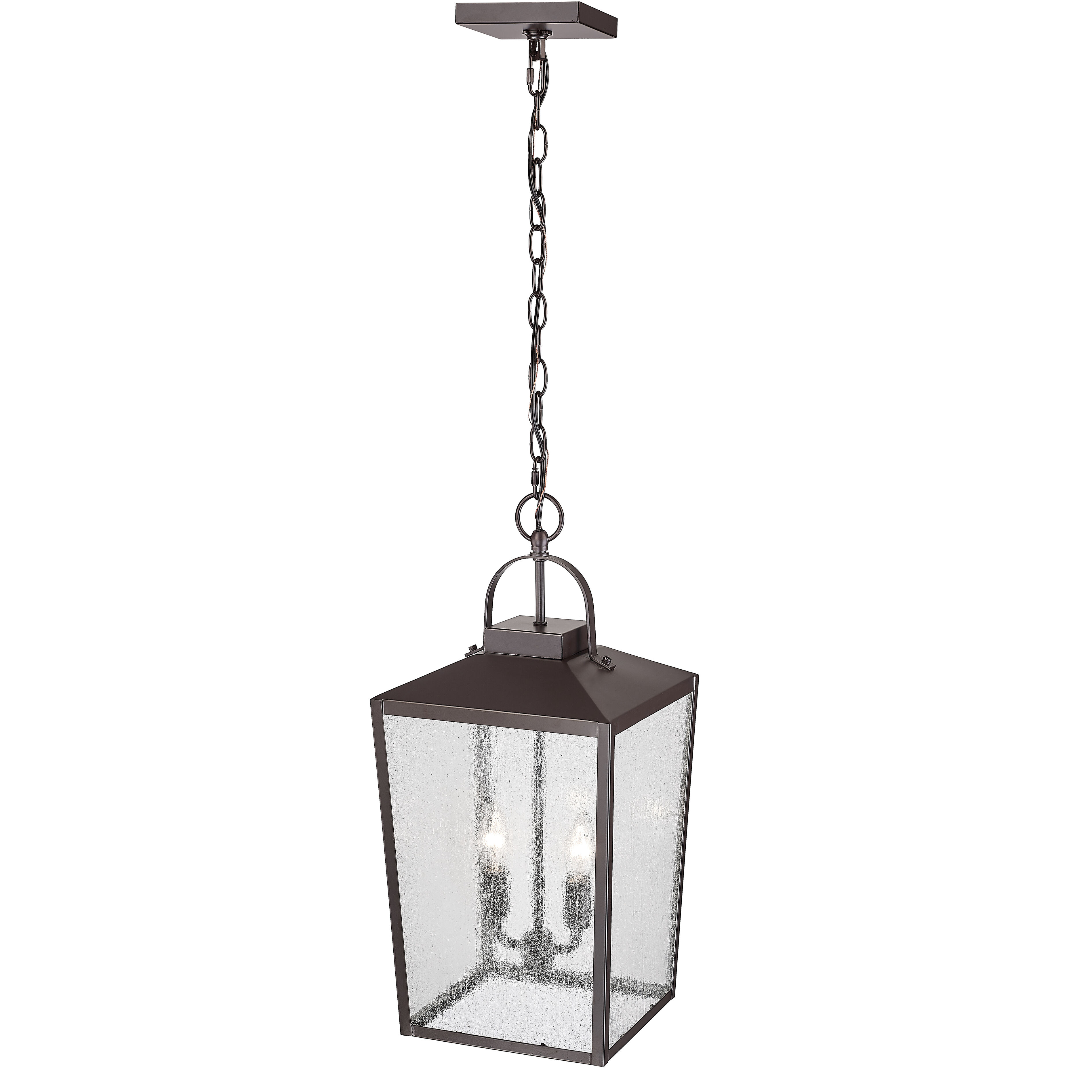 Devens 2 Light 10 inch Powder Coated Bronze Outdoor Hanging Lantern